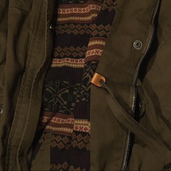 Women’s Army Green Lined Jacket - Picture 3 of 7